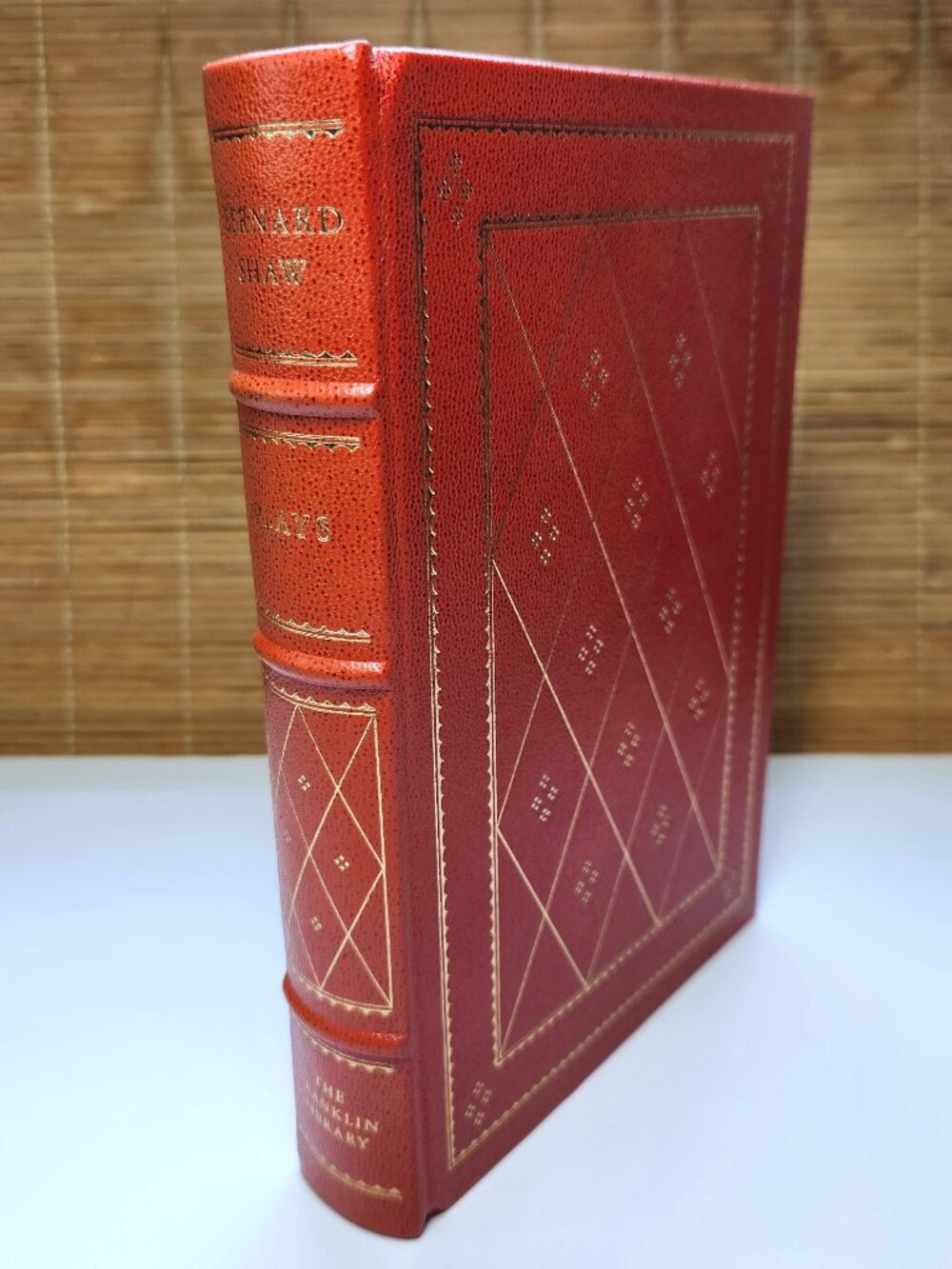Three Plays George Bernard Shaw Franklin Library Full Leather Gilt 1979